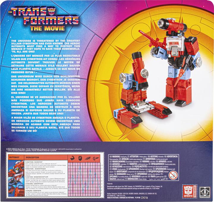 Immagine prodotto Hasbro Statuetta Transformers: The Movie Retro Perceptor 14 cm
