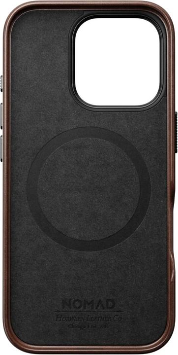 Actual product image Nomad Traditional Leather Case iPhone Pro English Tan C (Apple iPhone 16 Pro)