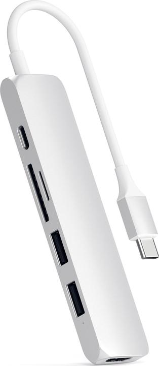 Satechi USB-C Slim Multiport V2 (USB-C, 6 Havens)