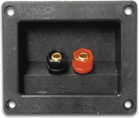 Actual product image HQ Power Loudspeaker Connection Terminal - Rectangular - Gold