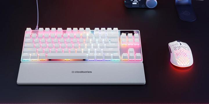 Immagine prodotto SteelSeries Apex Pro TKL Gen 3 Gaming Toetsenbord Qwerty Wit (64898) (US, Cablato)