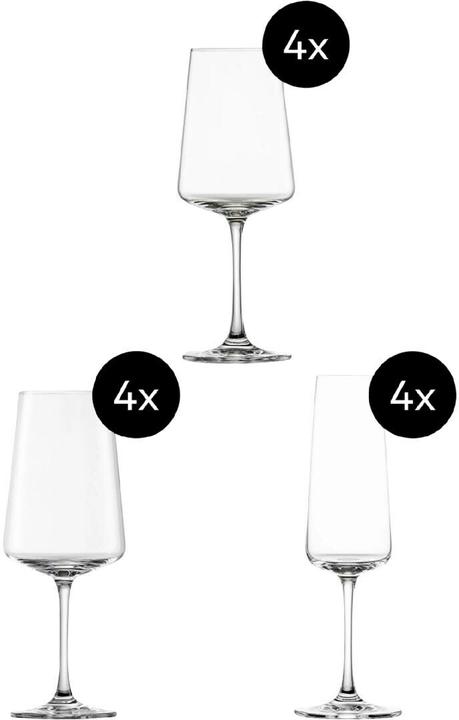 Schott Zwiesel Gläserset Mio Vino (38 cl, 12 Gläser, Weingläser Set)