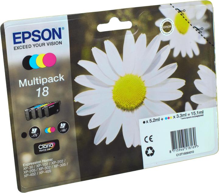 Produktbild Epson 18 Claria Home Multipack (M, BK, C, Y)