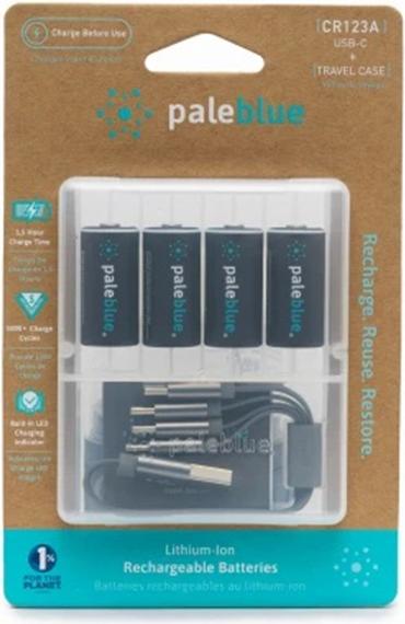 Image du produit Pale Blue Pile CR123 (4 pcs, CR123A, 860 mAh)