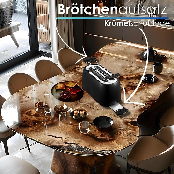 Produktbild Steinborg Langschlitztoaster mit Brötchenaufsatz
