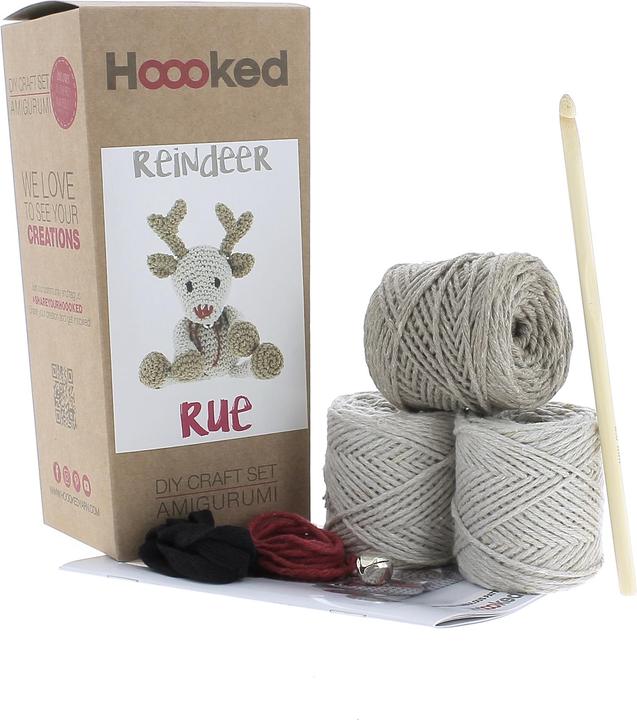 Actual product image Hoooked DIY Crochet Set Milano Eco Barbante Reindeer Rue