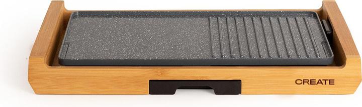 Produktbild Create STONE FLAT BAMBOO - 1800W Elektro-Grillplatte