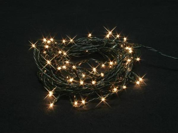 Produktbild Light Creations Burstlight LED - 20 m - 220 weisse LEDs (44 blinkende LEDs) - grünes Kabel - 24 V (20 m)