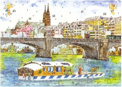CreaDiva Adventskalender Basel Rhein A4