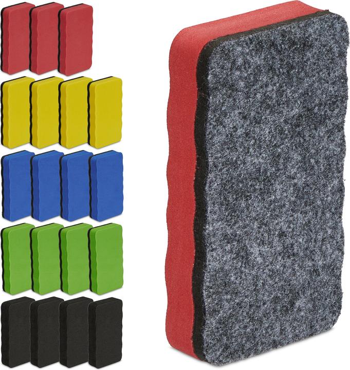Actual product image Relaxdays 20x whiteboard sponge