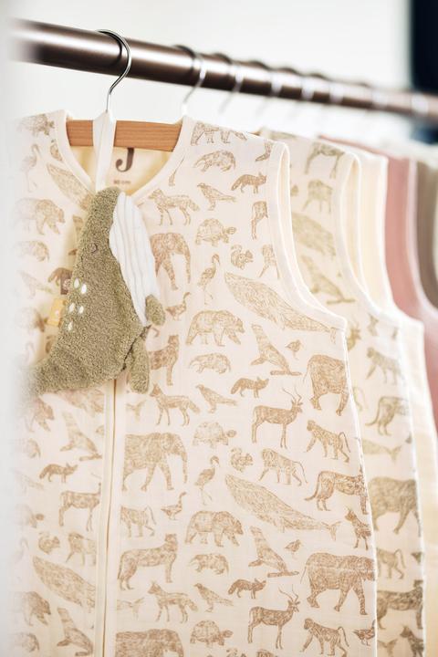 Produktbild Jollein Baby-Sommerschlafsack Animals Olive Green 90 cm (90 cm)