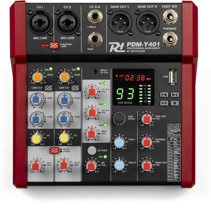 Actual product image Power Dynamics PDM-Y401 mixing console (Studio- and Livemixer)