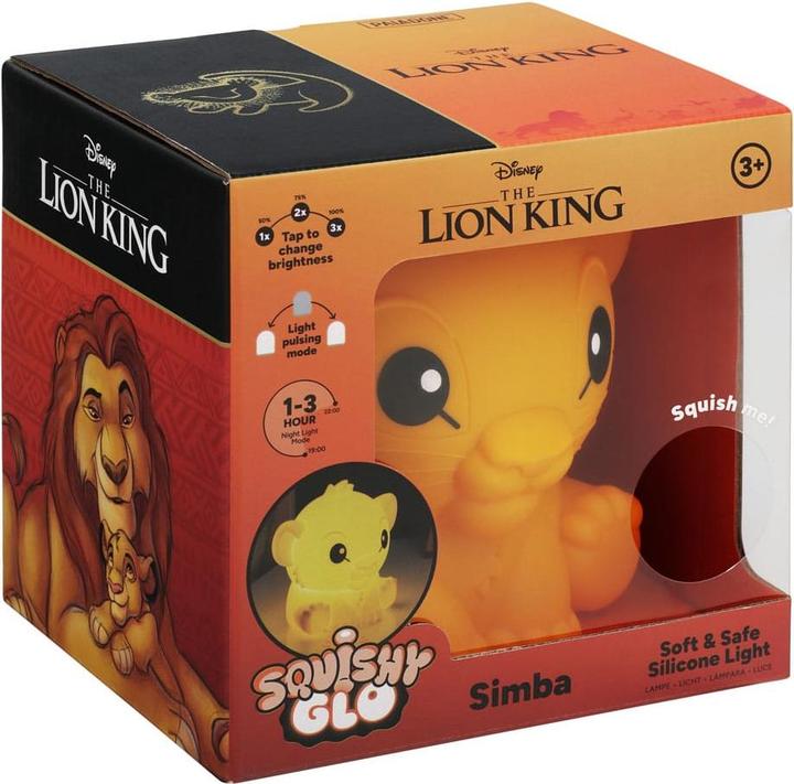 Immagine prodotto Paladone Products Disney Squishy Glo in silicone leggero Il Re Leone Simba 15 cm