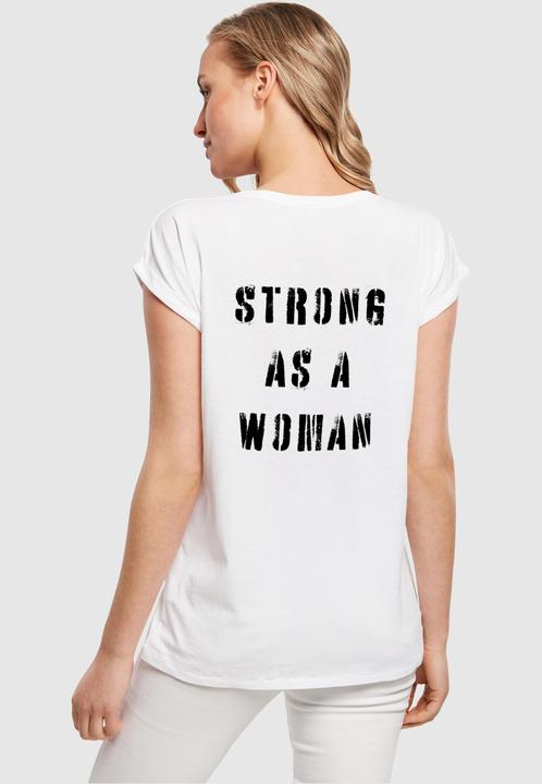 Image du produit Merchcode Ladies WD - Strong As A Woman Tee à l'épaule étendue - 116539 (XS)