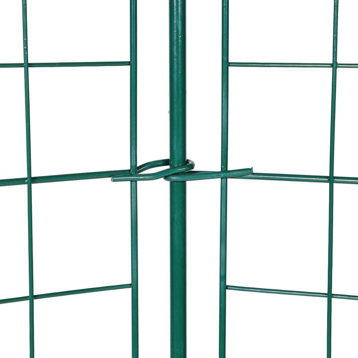 Produktbild Wiltec Gartenzaun Set 5 Elemente Unterbogen Teichzaun Maschendrahtzaun Steckzaun