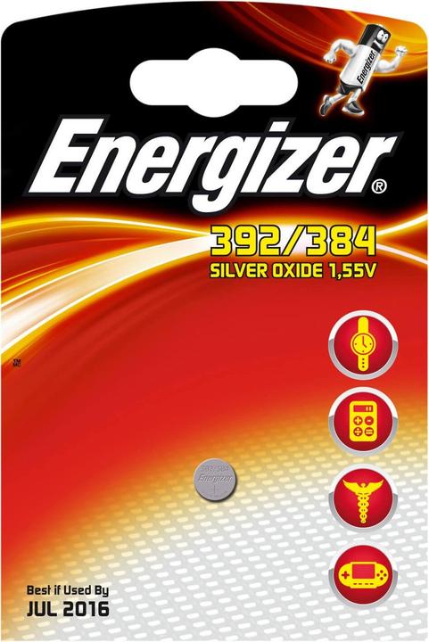 Actual product image Energizer Silver Oxide 392/384 (1 pcs., LR41, 44 mAh)