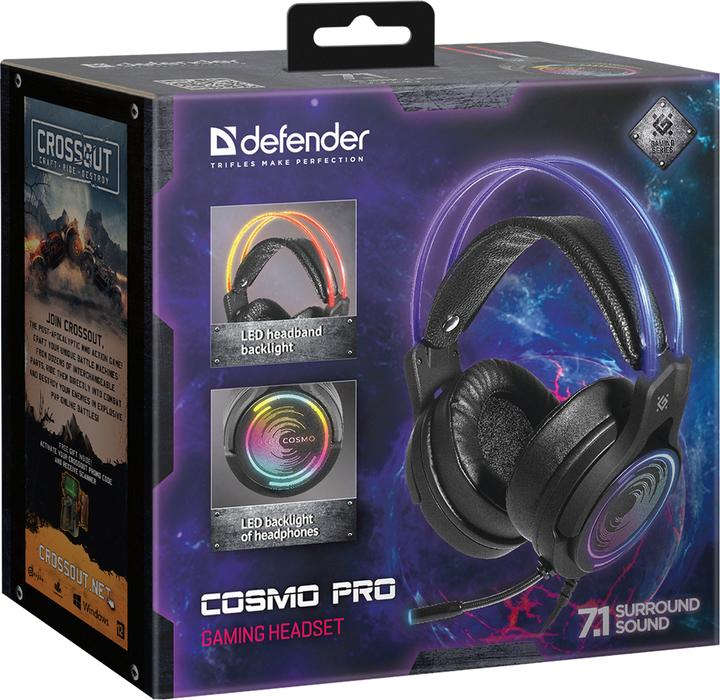 Image du produit Defender Casque de jeu Cosmo Pro filaire noir (Filaire)