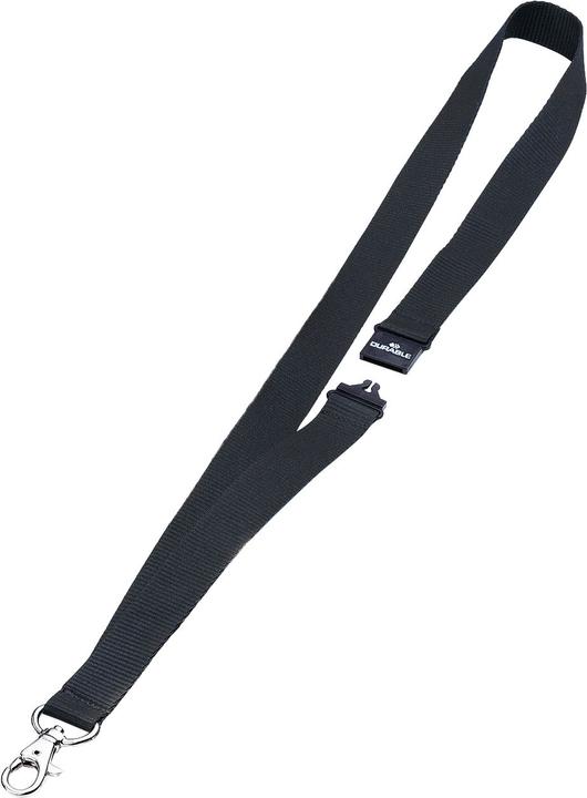 Durable Staples Ausweisband 20, Karabiner, Juoda, 10 Stück