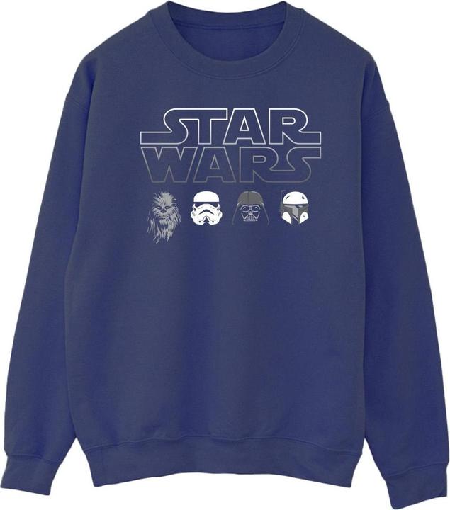 Star Wars Character Heads Sweatshirt (S)