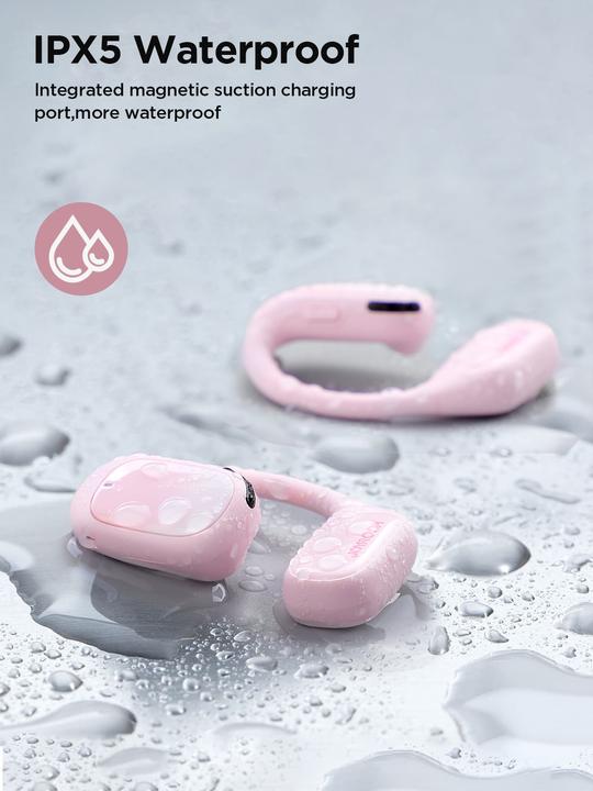 Image du produit Joyroom Openfree JR-OE1 casque supra-auriculaire sans fil - rose (18 h, Sans fil)