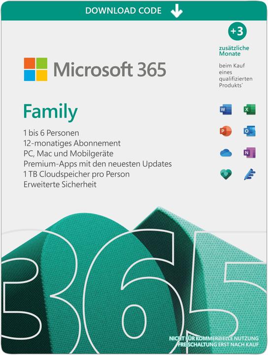 Microsoft 365 Family 12+15 months