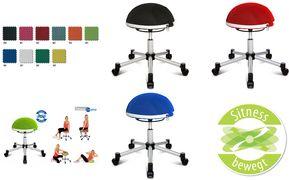 Actual product image Topstar Fitness stool "Sitness Half Ball", blue Seat height: 530