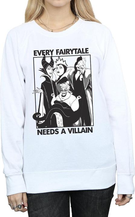 Actual product image Disney Princess Womens/Ladies Every Fairy Tale Needs A Villain Sweatshirt (M)