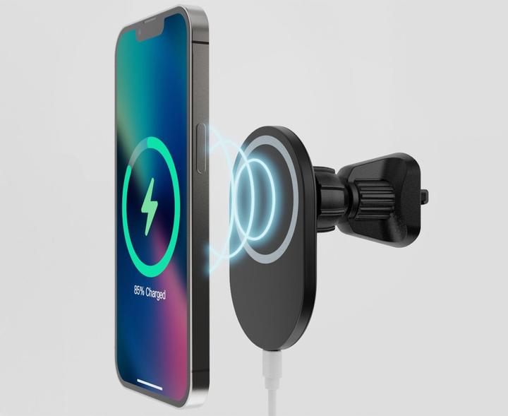 Actual product image INNE Forever MS magnetic car holder for air vent US-K-MS with wireless charger