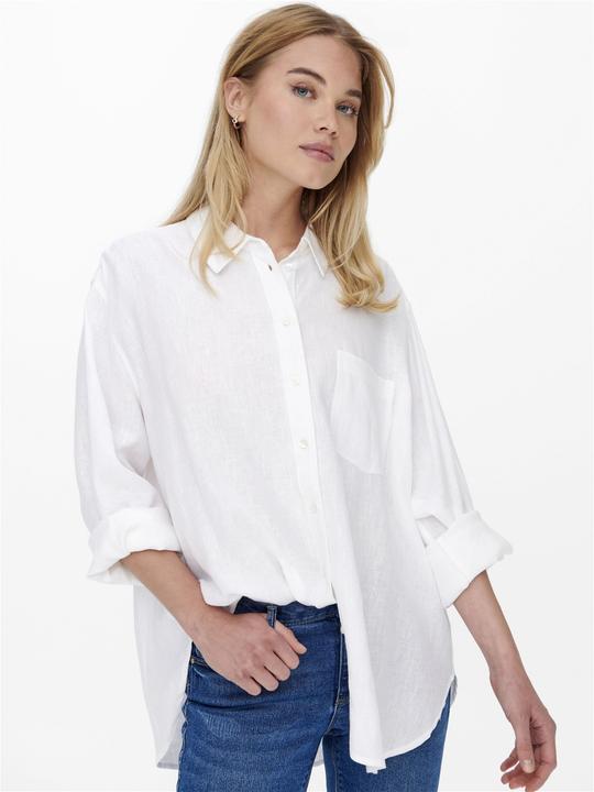 Image du produit Only Chemise unie en lin mélangé (M)
