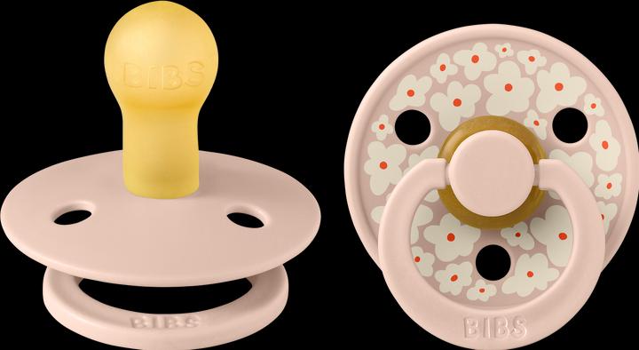 Bibs Sucette Studio Colour 2 PACK Latex Round 6-12m Jasmine Blush Mix (2 x, 6 - 12 M.)