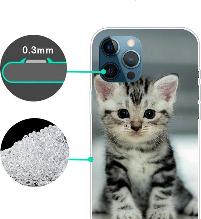 Image du produit Ueli Express iPhone 14 Pro Super Slim Caoutchouc Housse Bébé Chat (Apple iPhone 14 Pro)