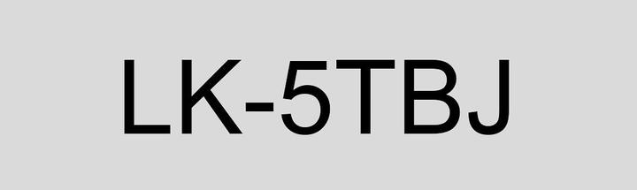 Actual product image Epson Matte Clear/Black 18mm LK-5TBJ (1.80 cm, Transparent)