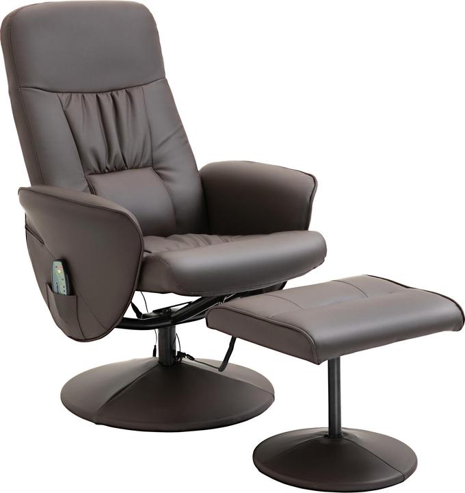 Homcom Massagestuhl mit Fusshocker und Fernbedienung