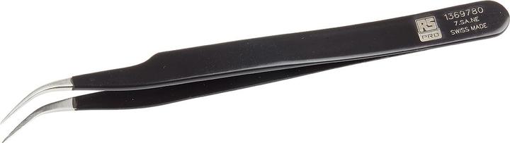 Produktbild Rs Pro ESD epoxy coated tweezers curved 120mm