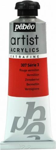 Produktbild Pebeo Artist Acrylics Extrafein Acrylfarben (zinnoberrot, 37 ml)