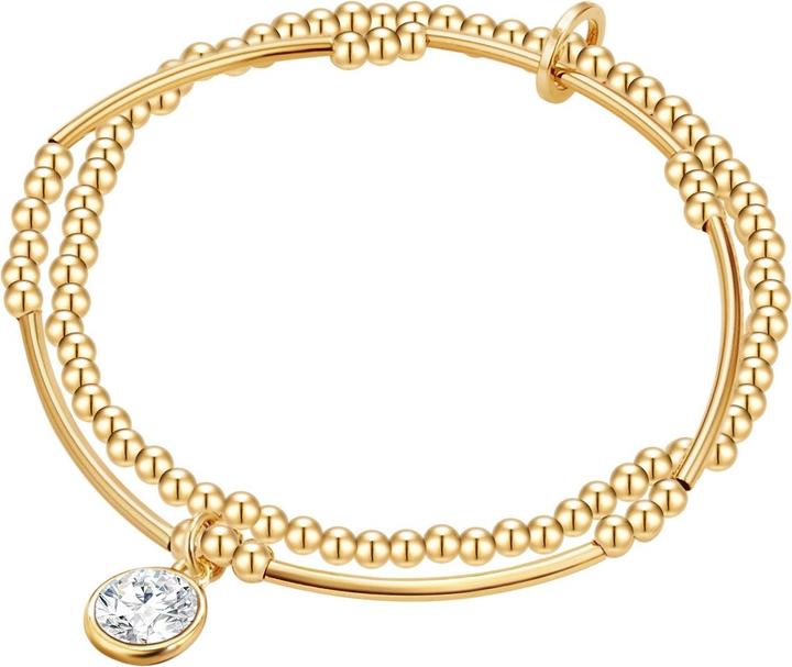 Produktbild Lulu & Jane Damen Metall-Legierung Kristalle gelbgold - 29287 (20 cm, Metall-Legierung)