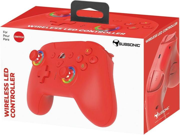 Image du produit Subsonic Contrôleur sans fil à Led rouge pour Switch (Switch)