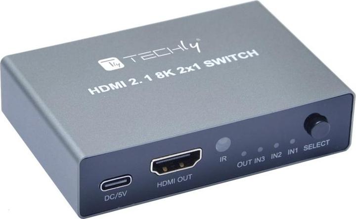 Produktbild Techly 3x1 HDMI 2.1 8K Switch