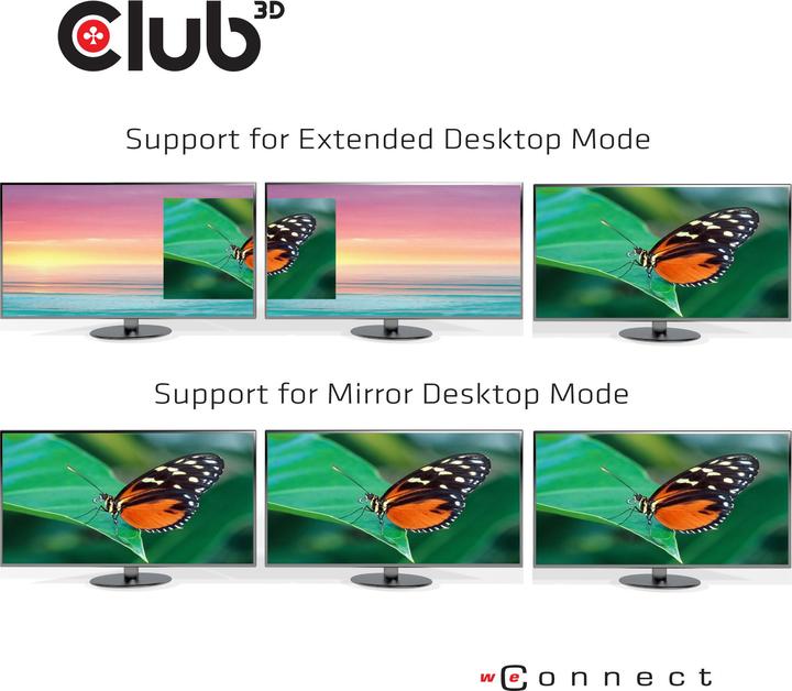 Produktbild Club 3D CSV-1564 (USB-C, 3 Ports)