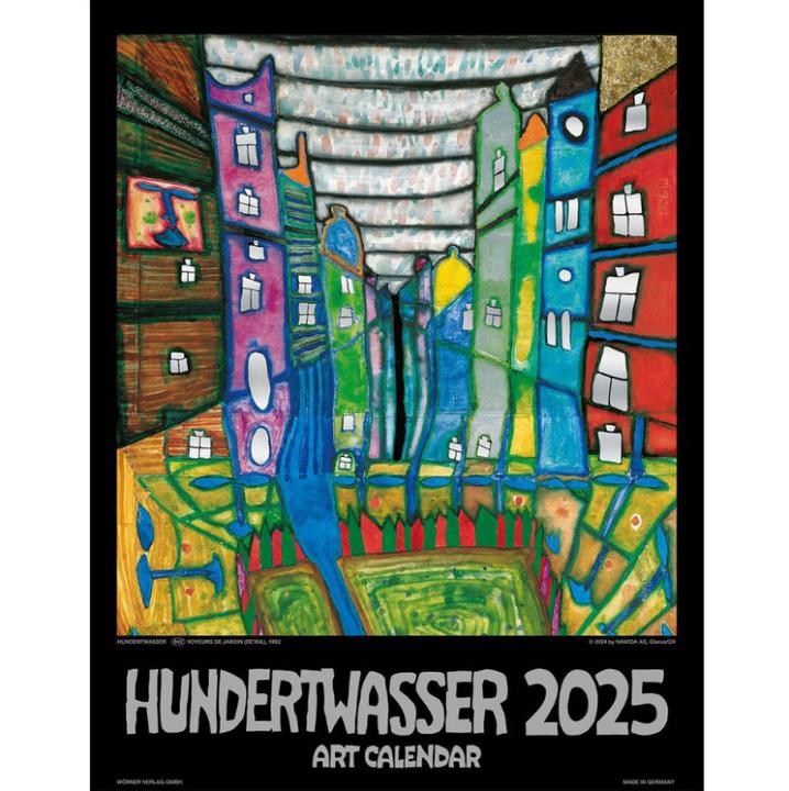 Produktbild Hundertwasser Art Calendar 2025 (44 x 34 cm, Deutsch, Französisch, Englisch)