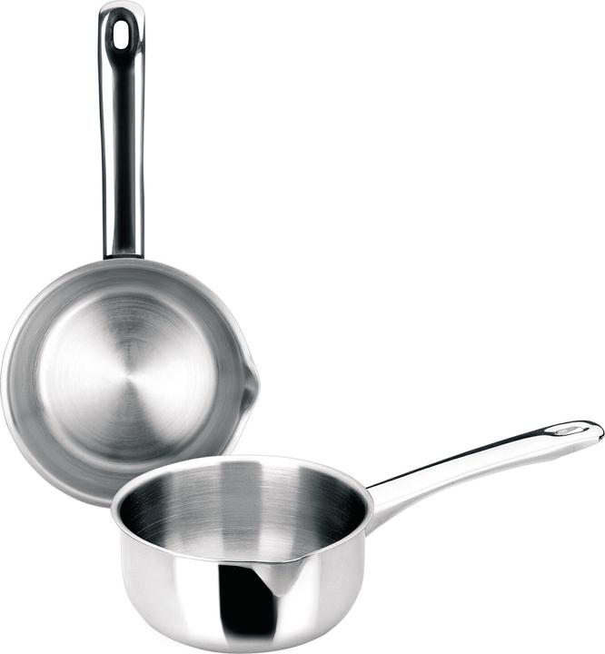 Ibili Kasserolle Edelstahl Prisma 12 cm Ideal für kleine Portionen, hitzebeständiger Griff