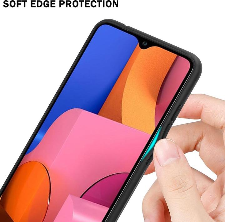 Actual product image Cadorabo TPU Striped Glass Cover (Samsung Galaxy A20s)