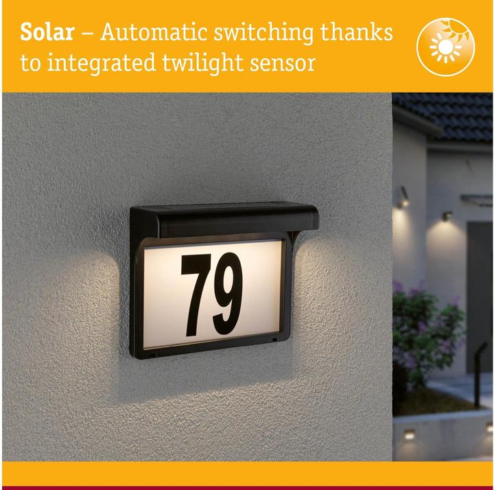 Image du produit Paulmann Numéros de maison solaires (6 lm, IP44)