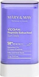 Actual product image Mary&May Mary & May Vegan Peptide Bakuchiol Sun Stick SPF50+ PA++++ 0.63 oz 18g Aging Control Bakuchiol 25 Ty (Sun cream face, SPF 50+, 18 g)