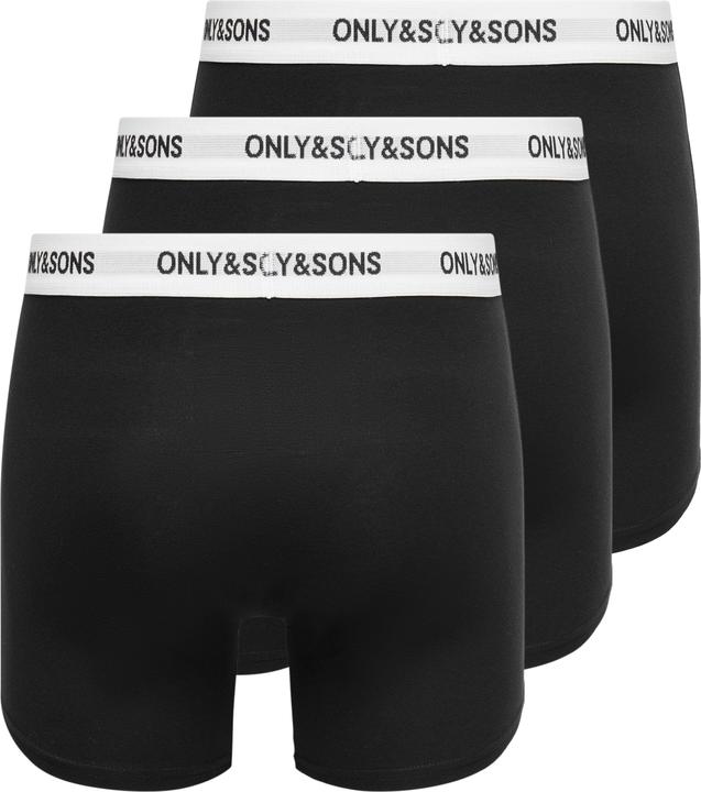 Produktbild Only & Sons Onsfitz Solid Black Boxer 3pack Noos (L, 3er Pack)