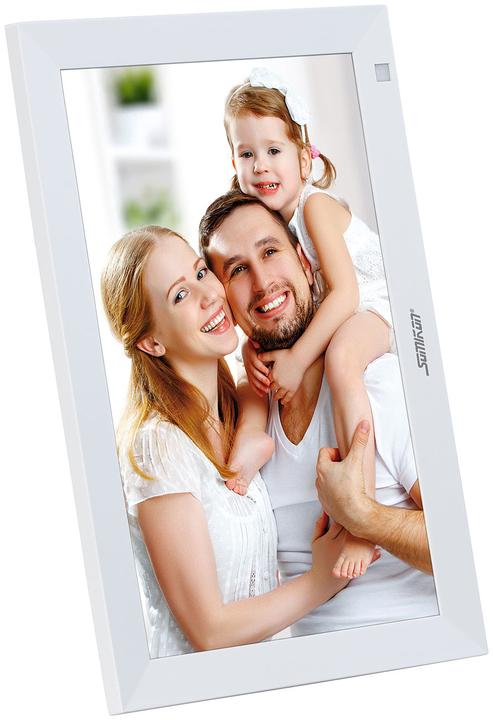 Produktbild Somikon WLAN-Bilderrahmen mit 25,7 cmm / 10,1" IPS-Touchdisplay, App (10.10", 1280 x 800 Pixel)