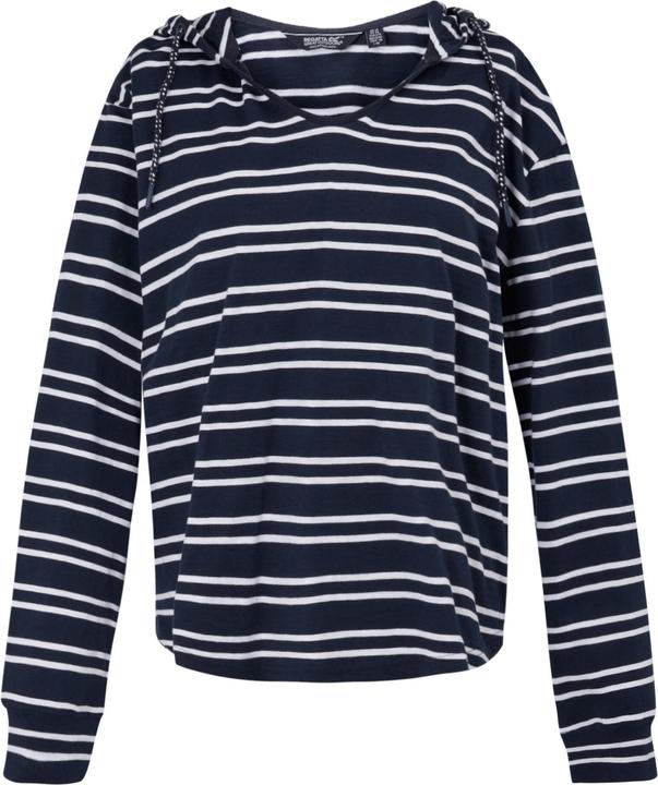 Actual product image Regatta Womens/Ladies Minerve Stripe V Neck Hoodie (38 D)