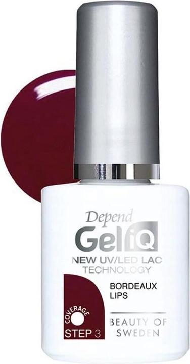 Actual product image Depend Gel iQ Bordeaux Lips 5 ml (Bordeaux lips, Gel-Effect Nail Polish)