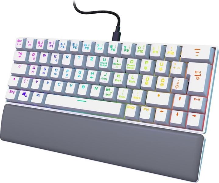 Immagine prodotto Urage Tastiera da gioco Exodus 760 Mechanical Mini, bianca (DE, Cablato)