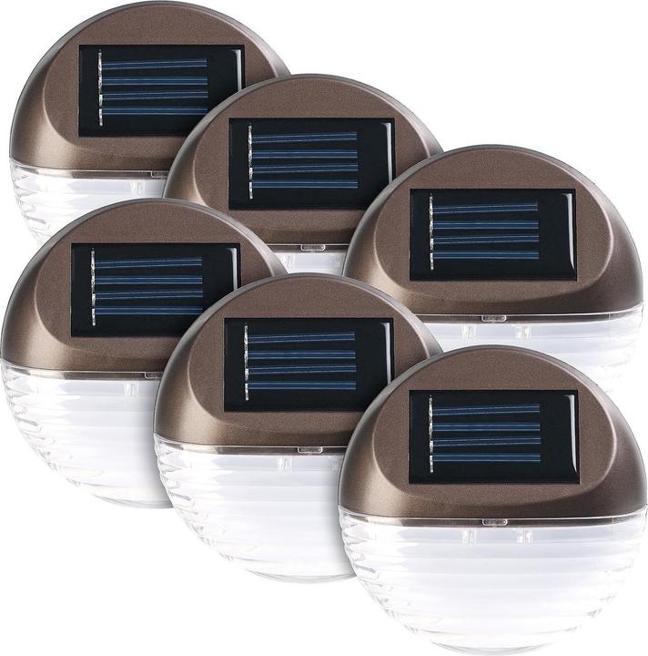 Immagine prodotto Lunartec 3x Solar LED Fence Lights per il muro della casa e le scale (set di 2) (1 lm, IP44)